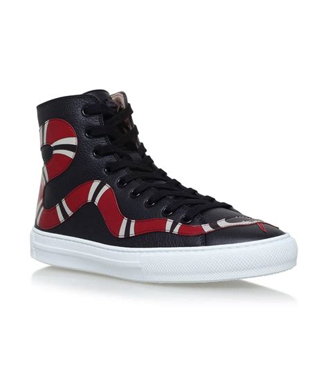 gucci shoes for men 2017 snake|Gucci snake high top sneakers.